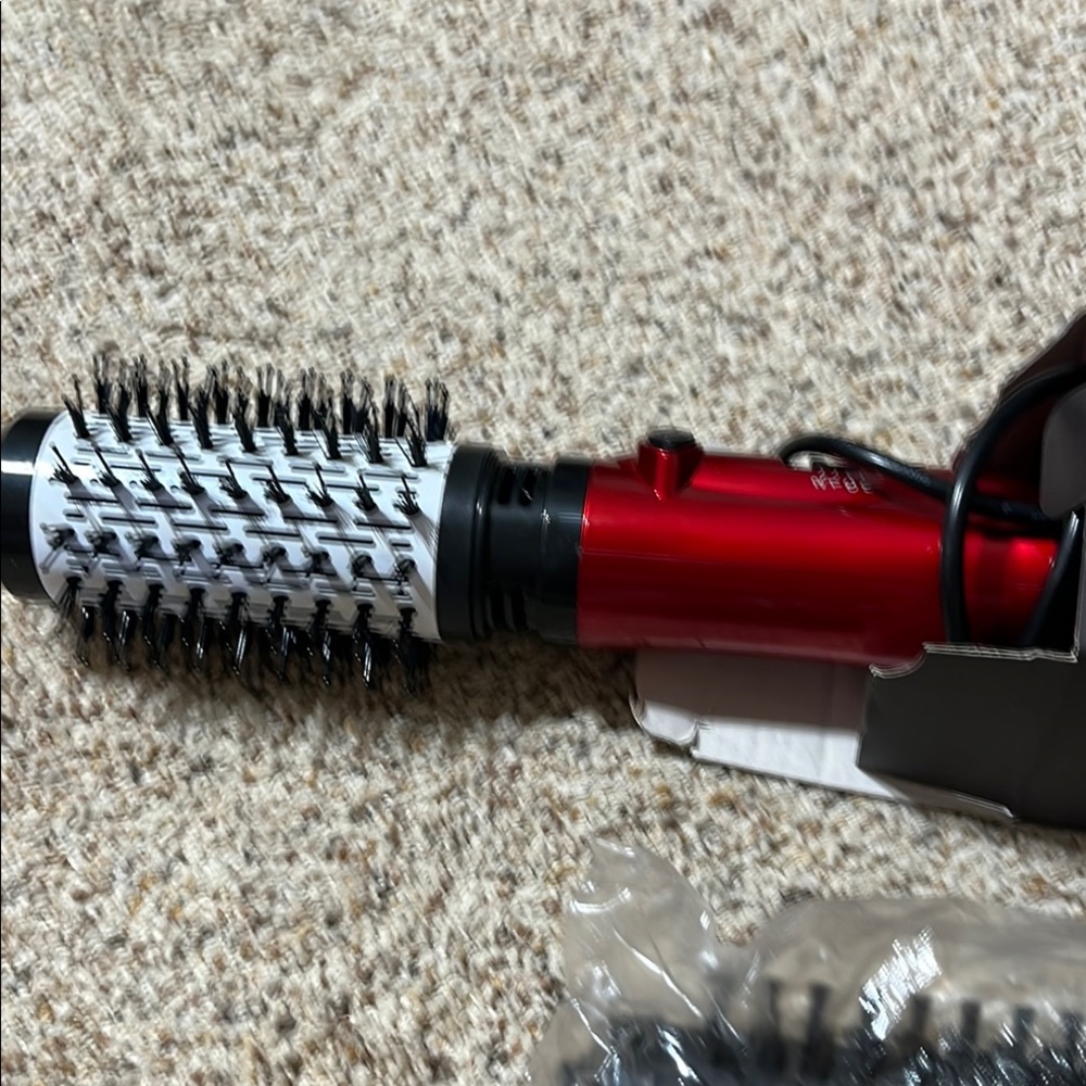 Red and Black Hair Styling Brush